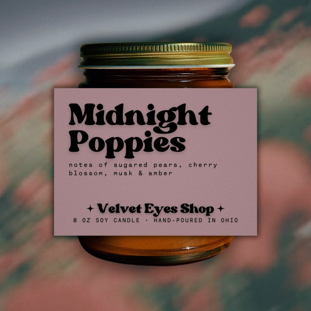 Midnight Poppies Soy Candle