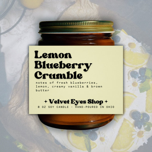 Lemon Blueberry Crumble Soy Candle