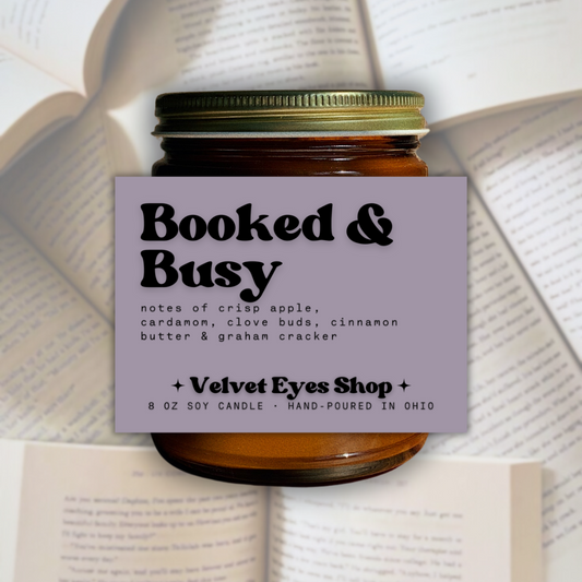 Booked & Busy 8oz Candle