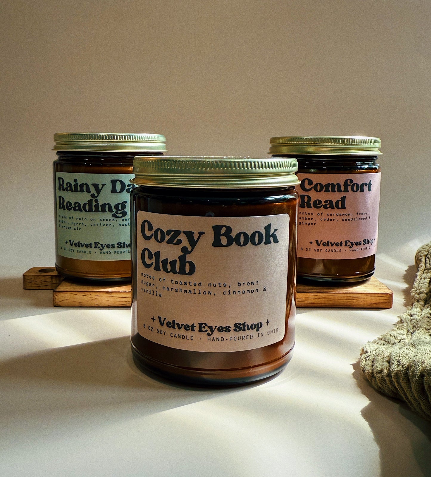 Cozy Book Club 8oz Candle