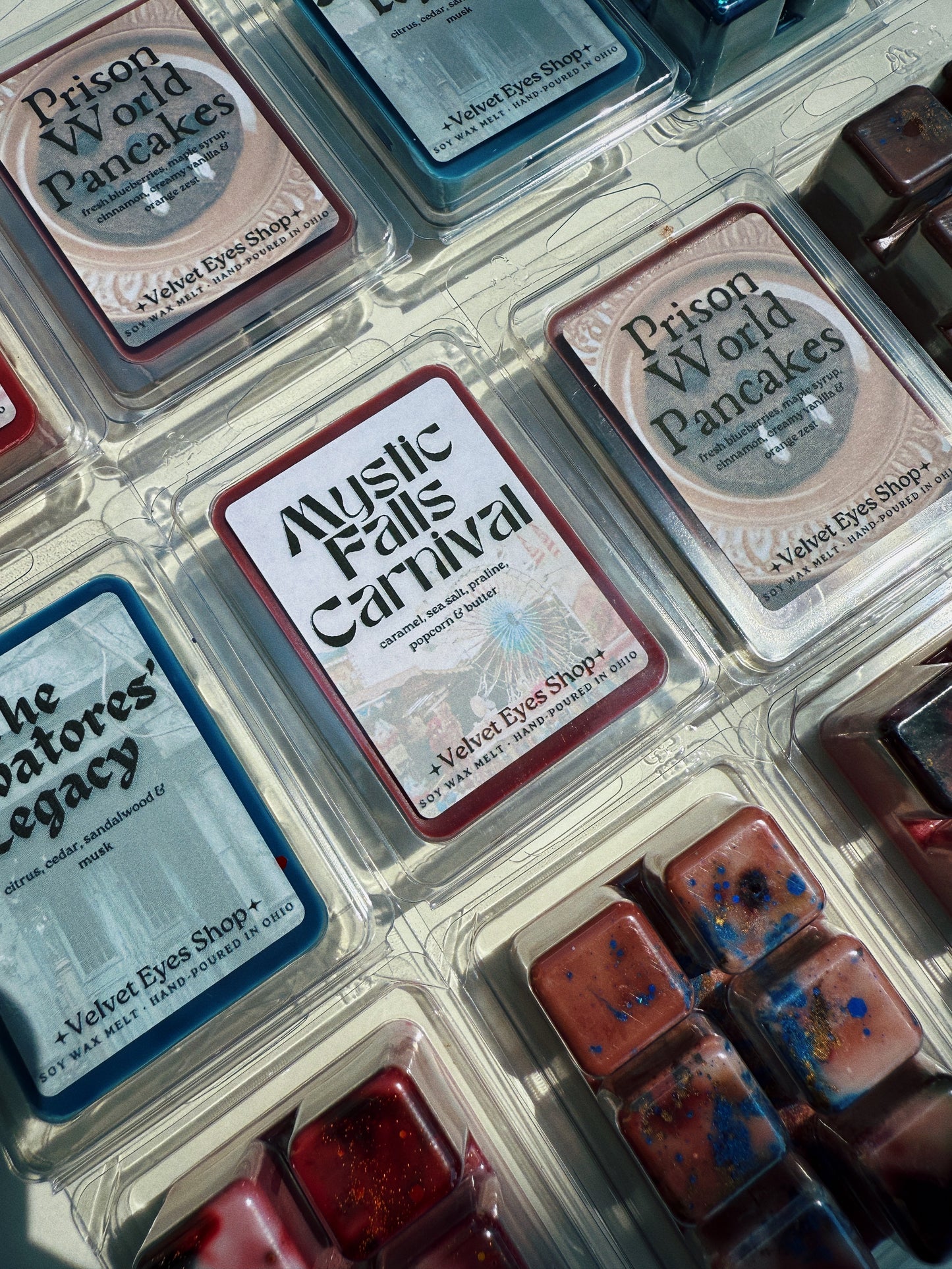 The Salvatores' Legacy / Mystic Falls Carnival / Prison World Pancakes Wax Melts - Vampire Diaries Inspired Set