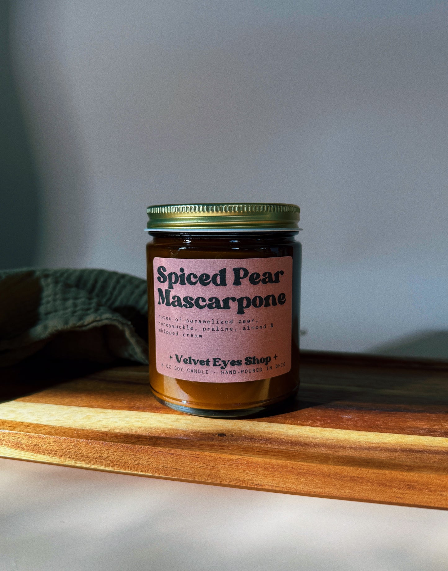 Spiced Pear Mascarpone Soy Candle