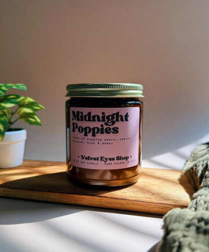 Midnight Poppies Soy Candle