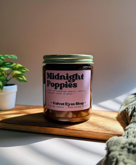 Midnight Poppies Soy Candle