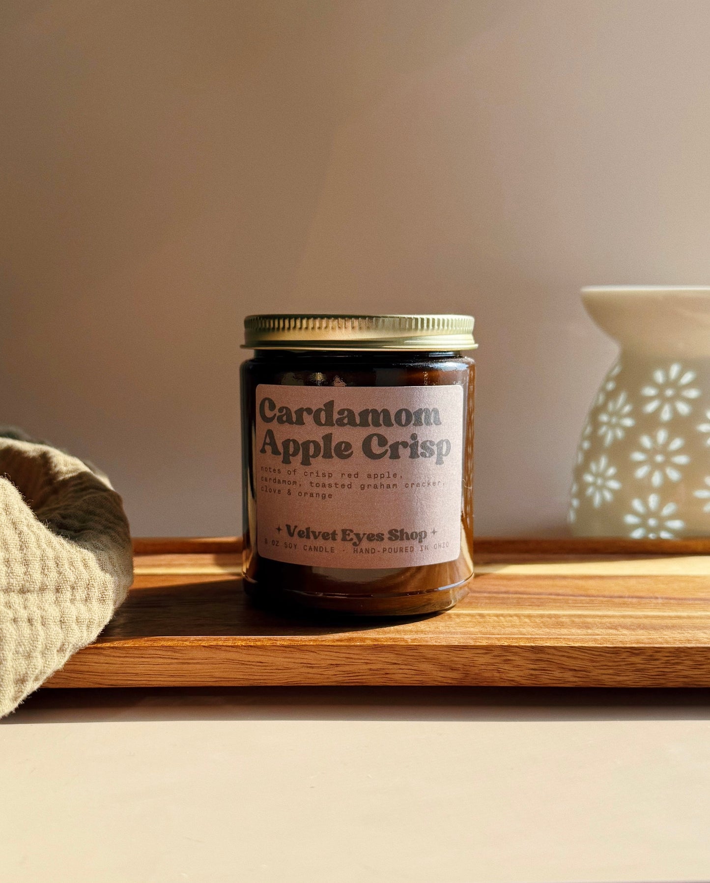 Cardamom Apple Crisp Soy Candle