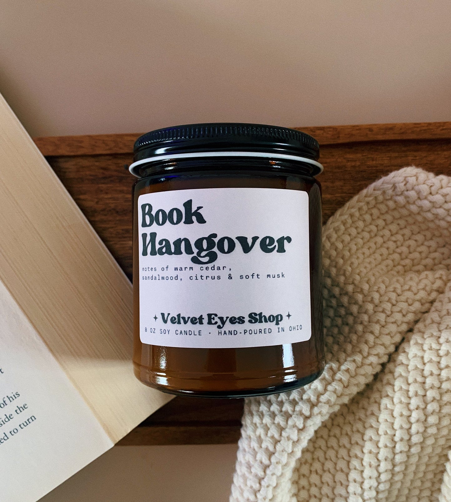 Book Hangover 8oz Candle