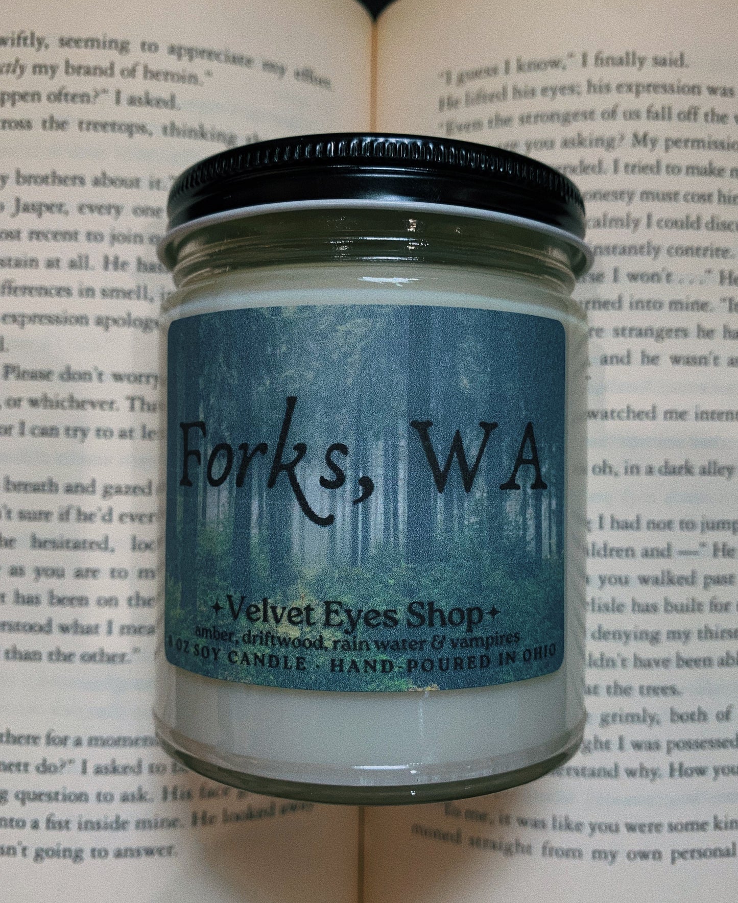 Forks, WA 8oz Candle - Twilight Inspired