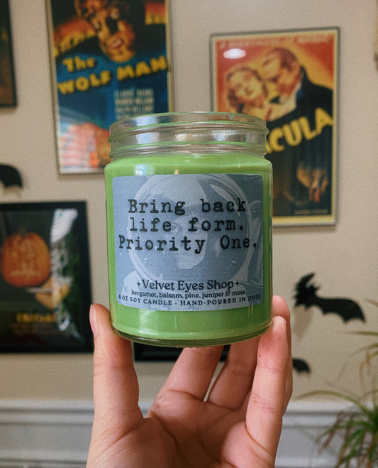 Bring Back Life Form Candle - Alien Inspired