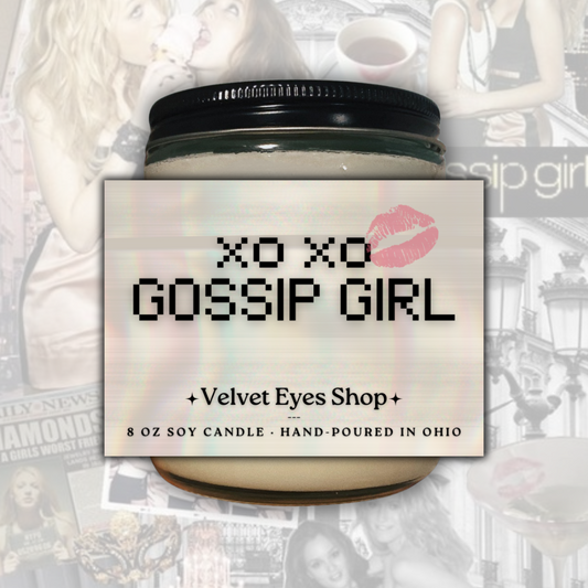 Xoxo, Gossip Girl 8oz Candle - Gossip Girl Inspired