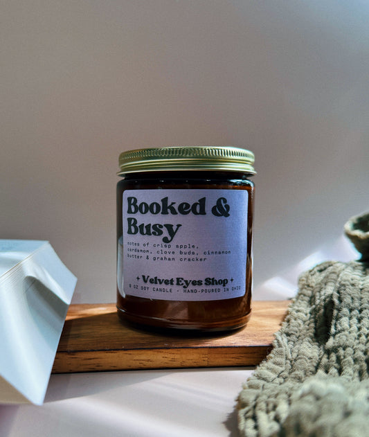 Booked & Busy 8oz Candle