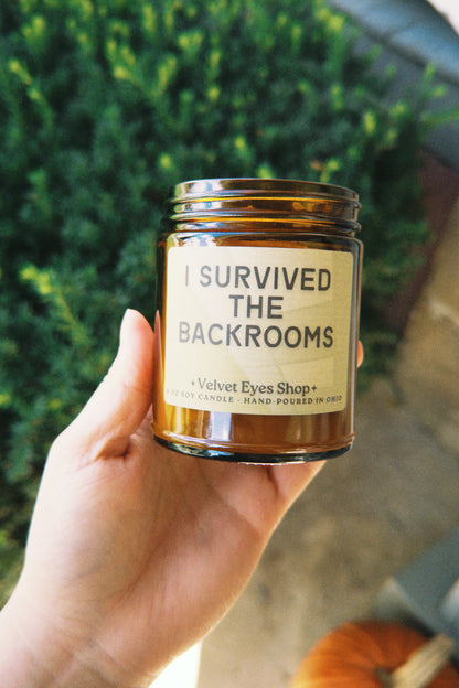 I Survived The Backrooms Candle - Backrooms Inspired