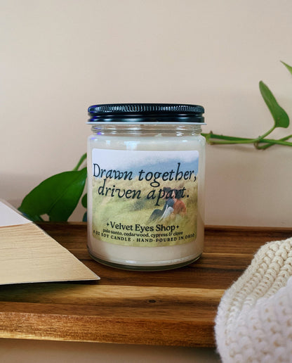 Drawn Together, Driven Apart 8oz Candle - Normal People Inspired