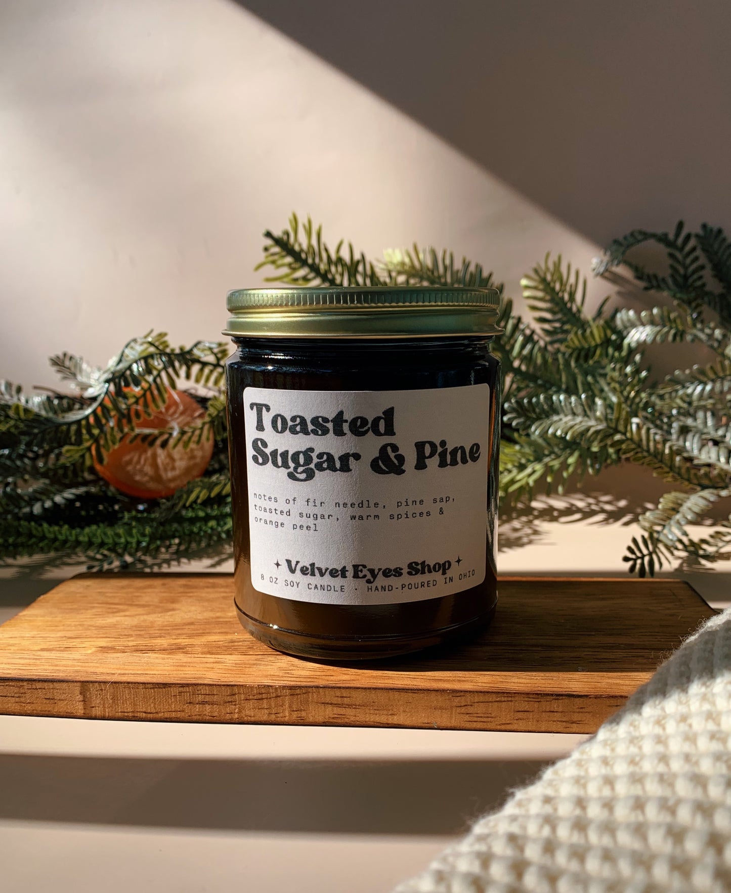 Toasted Sugar & Pine Soy Candle