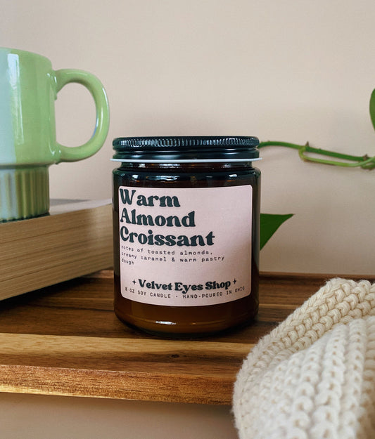 Warm Almond Croissant Soy Candle