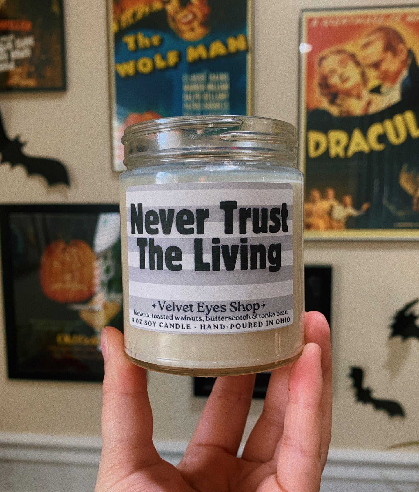 Never Trust The Living Candle - Beetlejuice Inspired