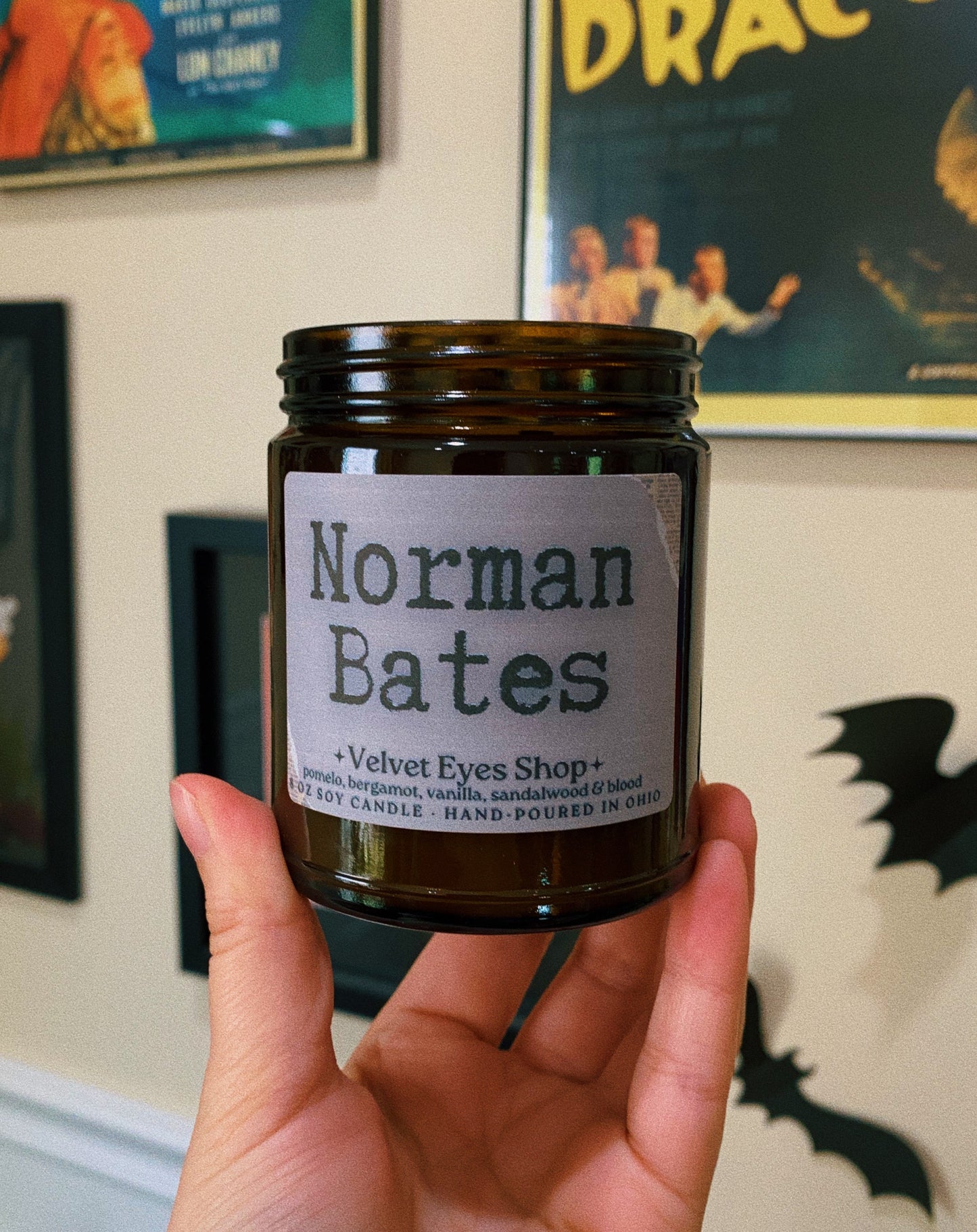 Norman Bates Candle - Psycho Inspired